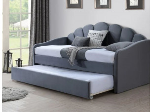 Ліжко Bella Velvet 90х200 сірий