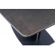 Стіл обідній Signal Bristol Ceramic 120(+40)*85*h76 см чорний матовий