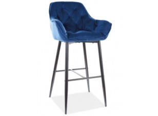 Барний стілець Cherry H-1 Velvet Bluvel 86 гранатовий