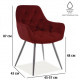 Стул Signal Cherry Matt Velvet бордо 59