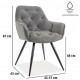 Стул Signal Cherry Matt Velvet серый 85