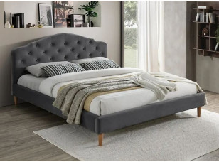 Ліжко Chloe Velvet 160*200 сірий
