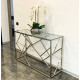 Консоль ESCADA C 120*40*78 прозоре скло/срібло