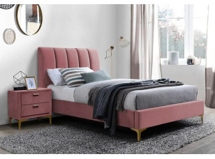 Ліжко Mirage Velvet 90*200 антична троянда/золото