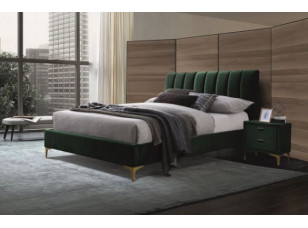 Ліжко MIRAGE VELVET 160*200 зелене/золото TAP.119