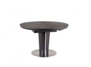 Стіл обідній Orbit Ceramic (1200-1600) сірий/антрацит матовий