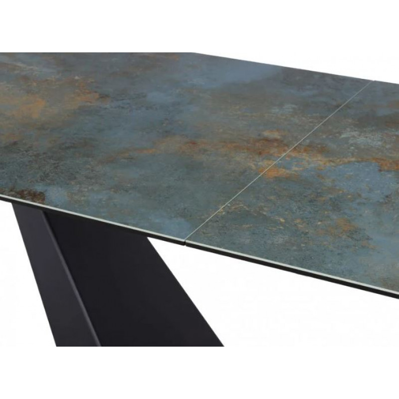 Стіл керамічний Signal Salvadore Ceramic 160(240)*90 см Ossido Verde/czarny mat