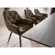 Стіл керамічний Signal Westin Ceramic 180(260)*90 см efekt drewna/czarny mat