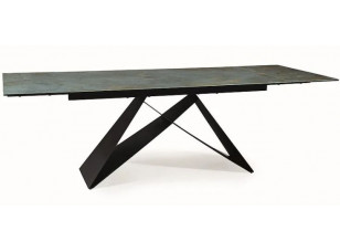 Стіл керамічний Signal Westin Ceramic 160(240)*90 см Ossido Verde/czarny mat