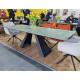 Стіл керамічний Signal Westin Ceramic 160(240)*90 см Ossido Verde/czarny mat