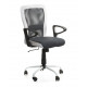 Крісло офісне Home4You Leno Black-white
