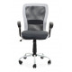 Крісло офісне Home4You Leno Black-white