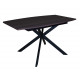 Стол Solere black/deep red 1400(1800)х850