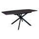 Стол Solere black/deep red 1400(1800)х850