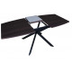 Стол Solere black/deep red 1400(1800)х850