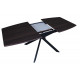 Стол Solere black/deep red 1400(1800)х850