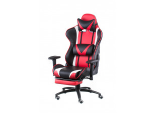 Крісло офісне Special4You ExtremeRace black/red with footrest