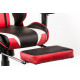 Крісло офісне Special4You ExtremeRace black/red with footrest