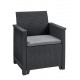 Набір меблів (2 стільці та стіл) Salemo balcony set сірий