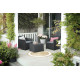 Набір меблів (2 стільці та стіл) Salemo balcony set сірий