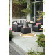 Набір меблів (2 стільці та стіл) Salemo balcony set сірий