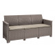 Набір меблів Emma 3 seater set, стіл-скринька, бежевий