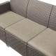 Набір меблів Emma 3 seater set, стіл-скринька, бежевий
