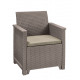 Набір меблів Emma 3 seater set, стіл-скринька, бежевий