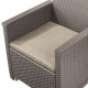 Набір меблів Emma 3 seater set, стіл-скринька, бежевий