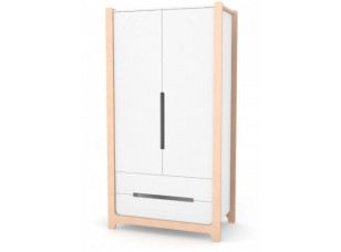 Шкаф Ницца 950 бело-буковый